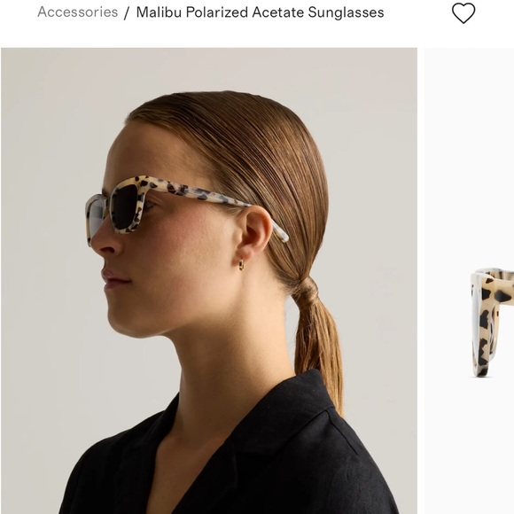 Malibu QUINCE Tortoiseshell Square Frame Women's Sunglasses Acetate - Picture 5 of 7